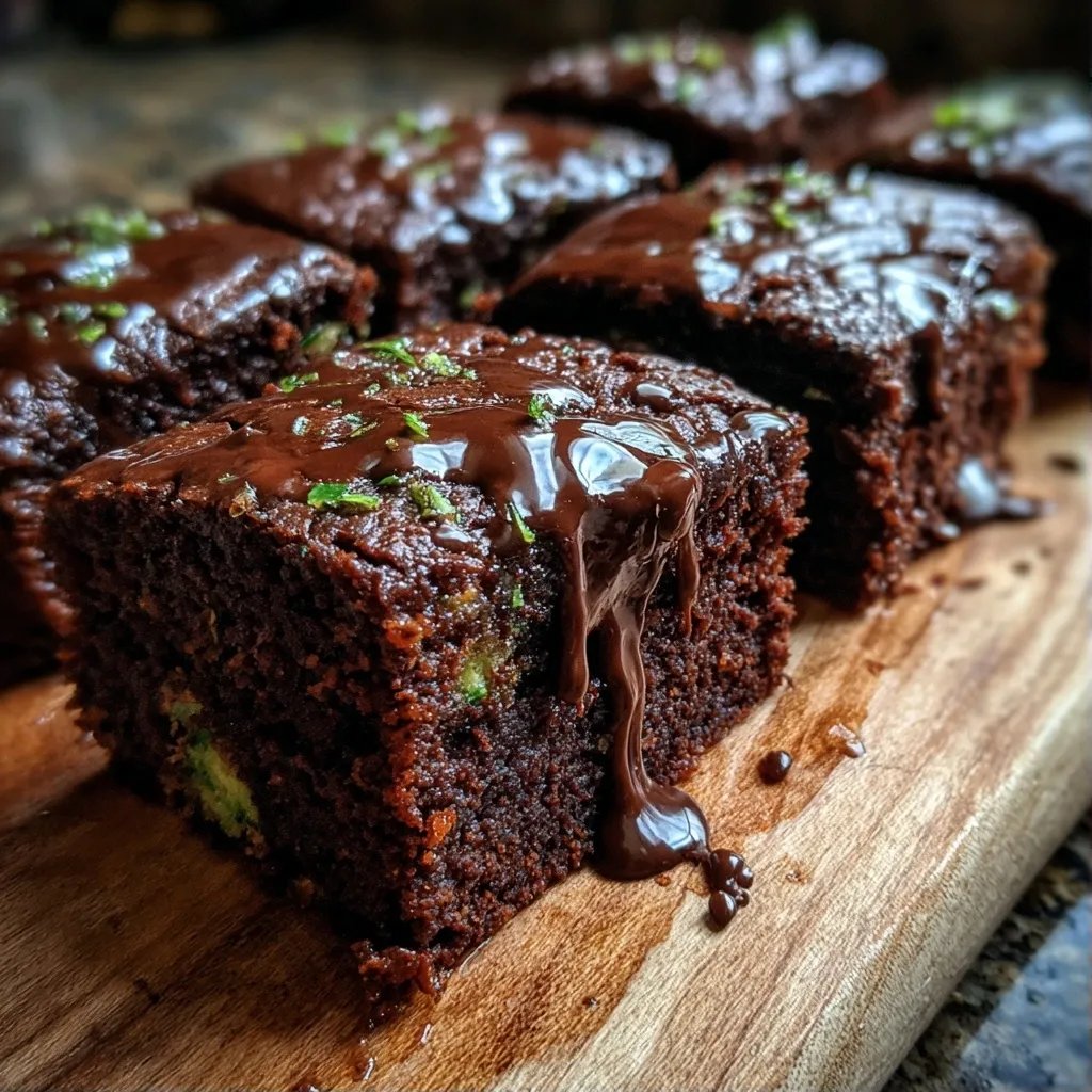 Brownie courgette chocolat fondant