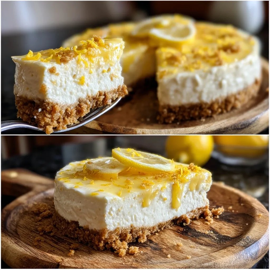 Cheesecake sans cuisson citron