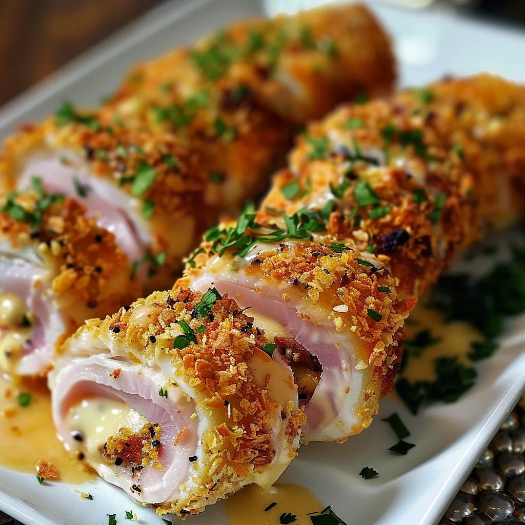 Roulés de Poulet Cordon Bleu