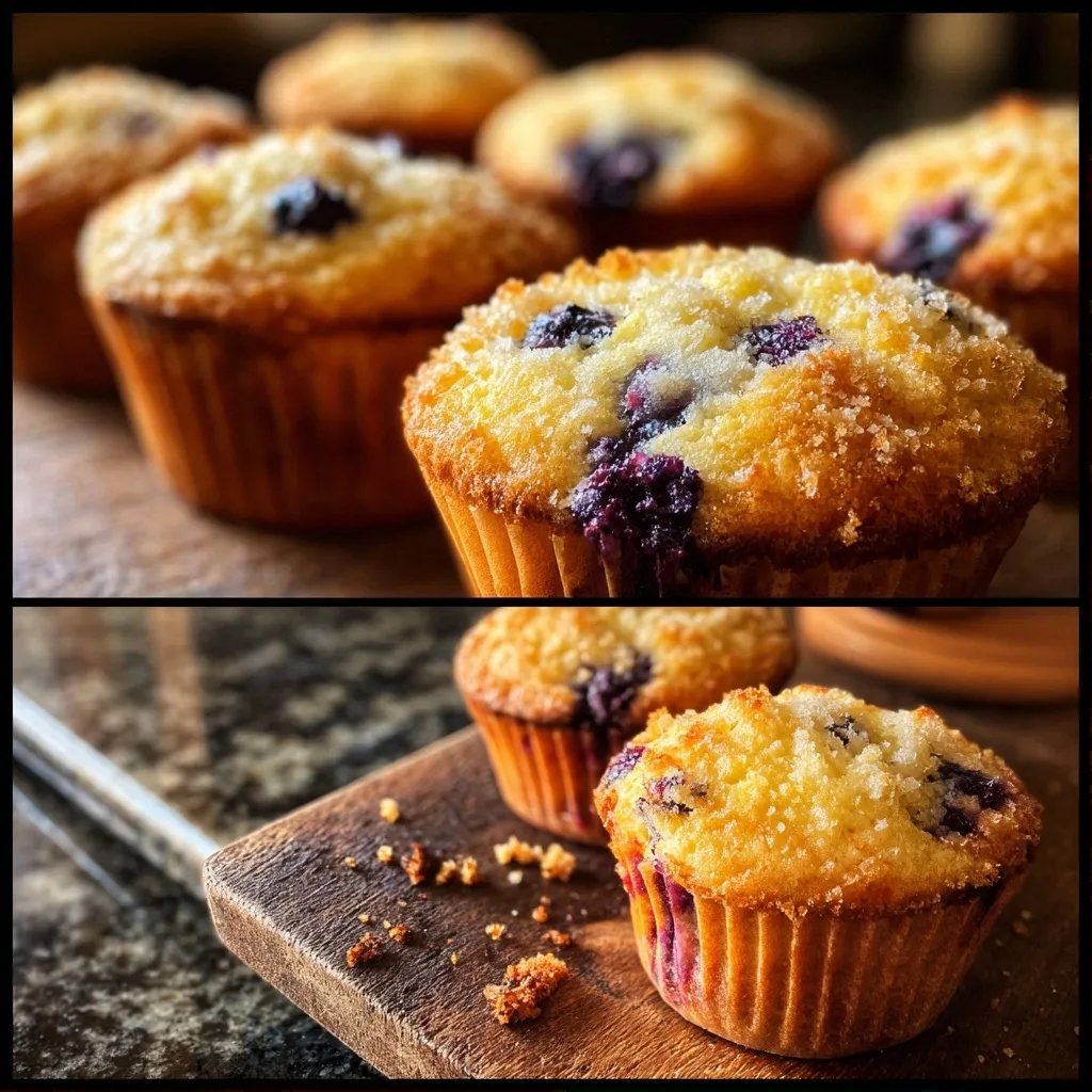 Muffins myrtilles citron