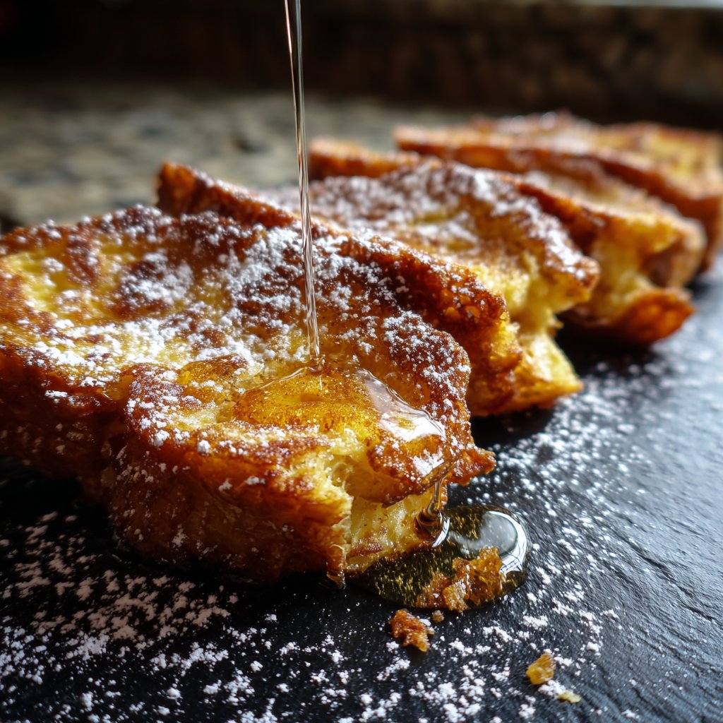 Bâtonnets de pain perdu au croissant