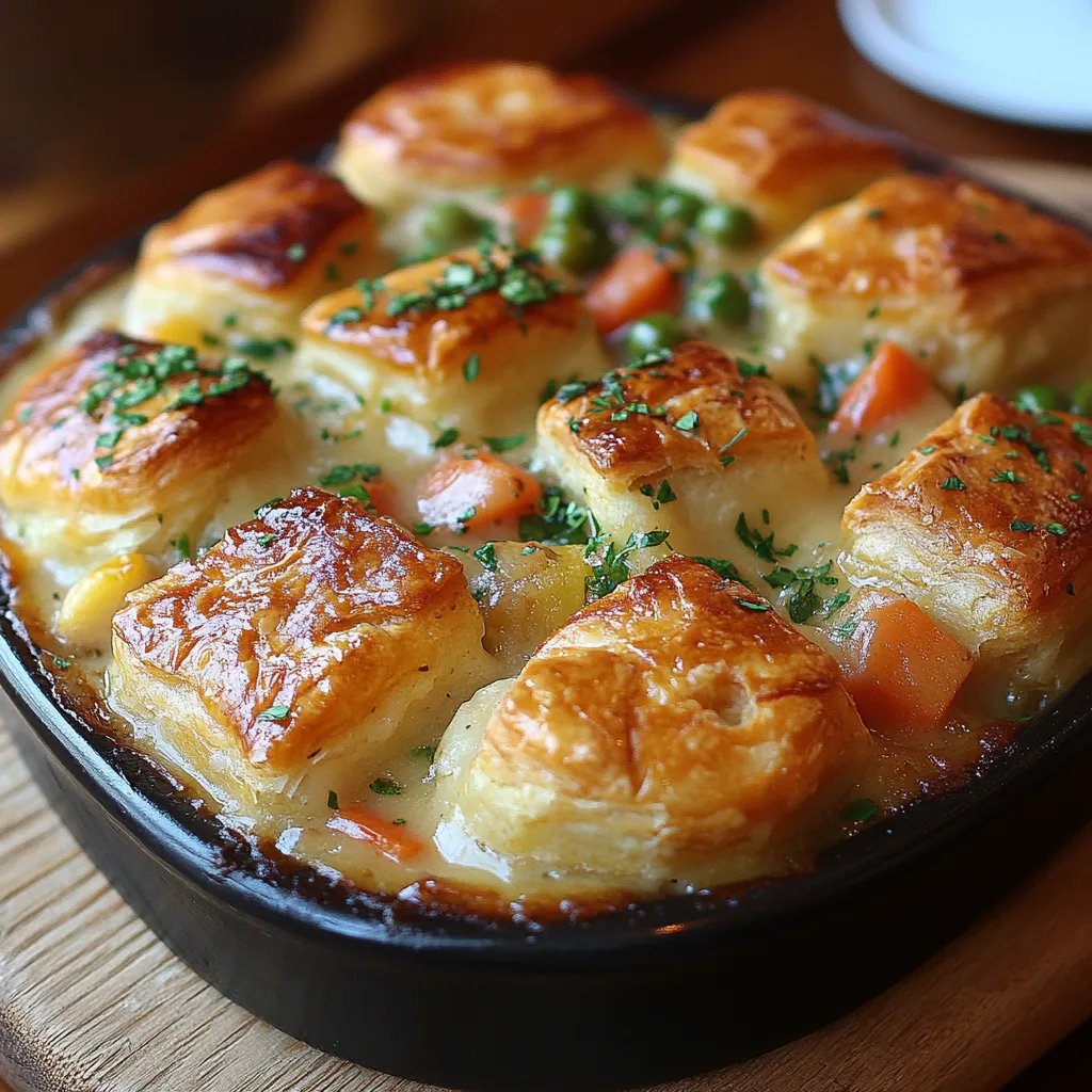 Tourte au Poulet et aux Biscuits : Une Recette Incroyable Ultime