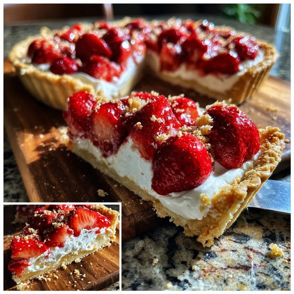 Tarte aux fraises légère