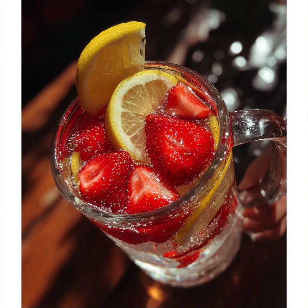 Eau detox fraise citron