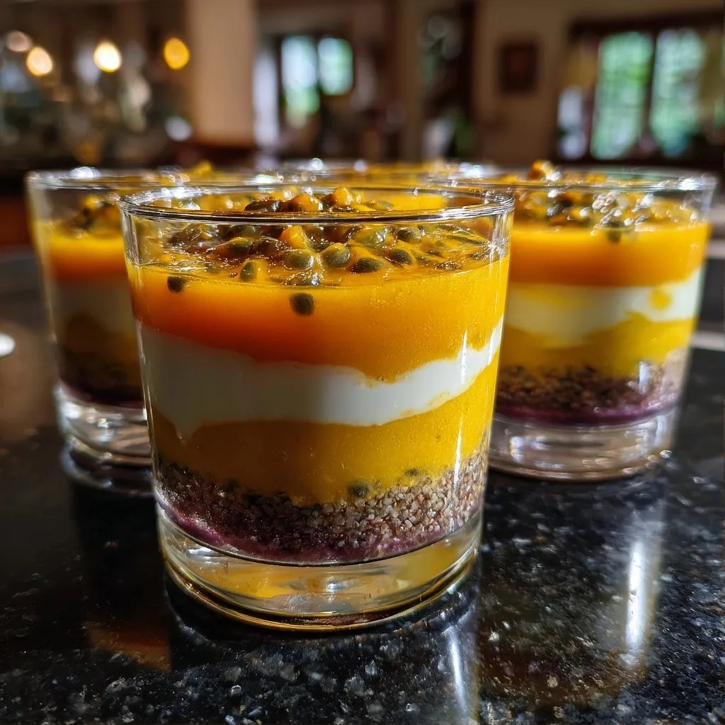 Verrines mangue coco passion