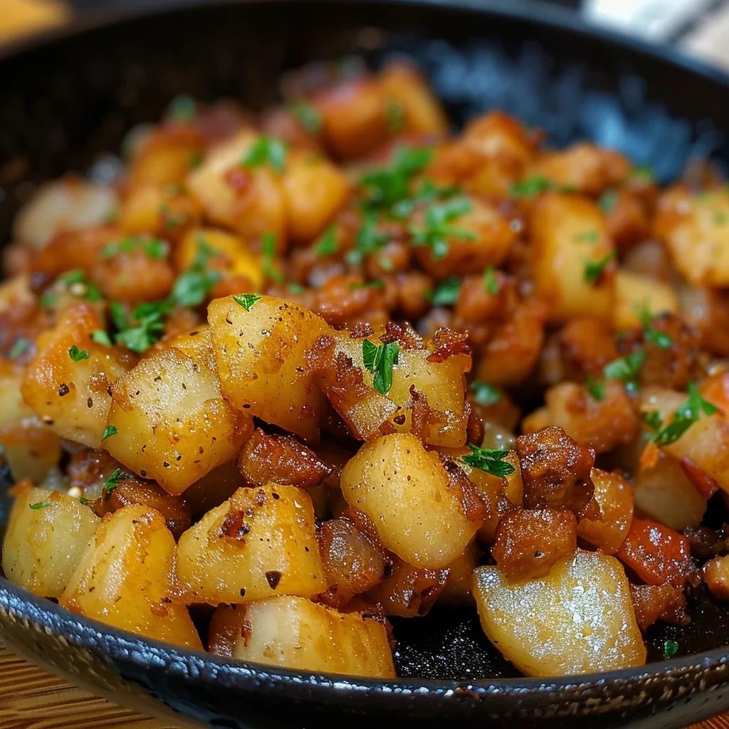 Viande Hachée et les Pommes de Terre