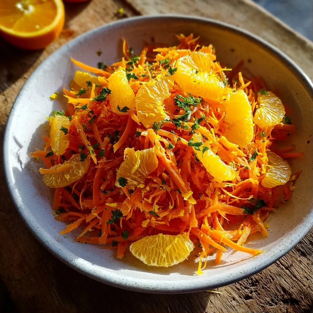 Salade carottes cumin orange