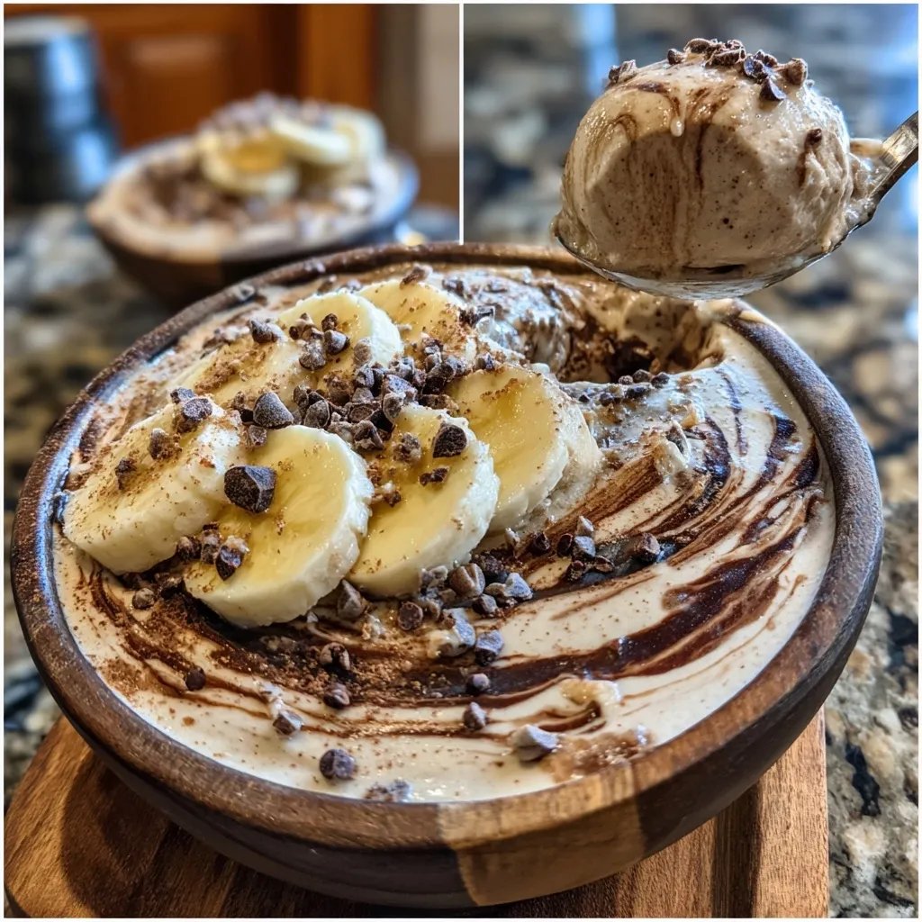 Nice cream banane cacao