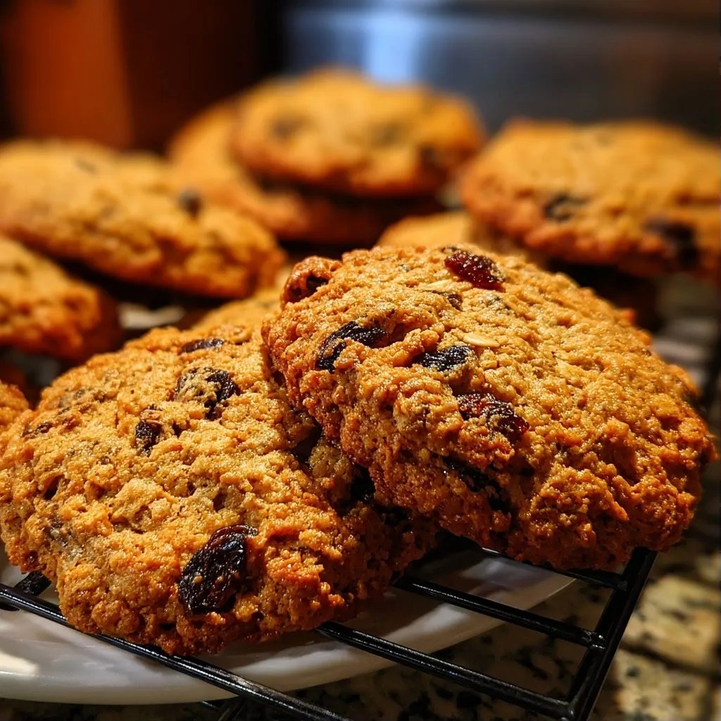 Cookies flocons avoine raisin