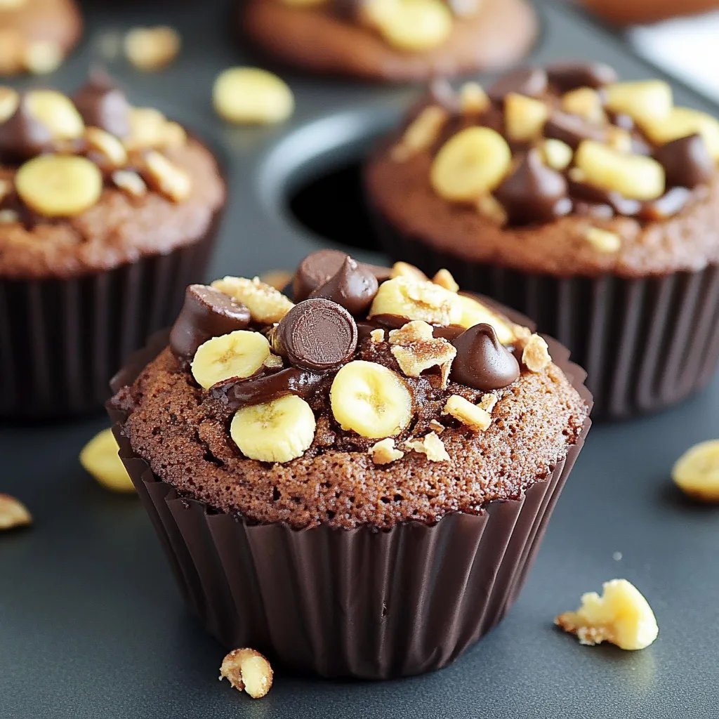 Muffins banane pépites de chocolat hyper moelleux