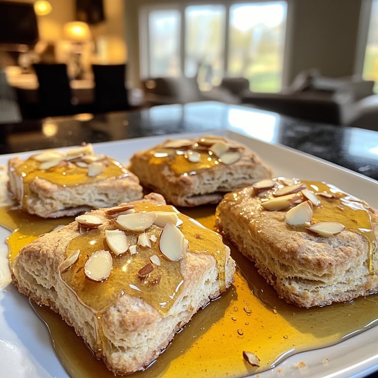 Biscuits sablés aux amandes et au miel