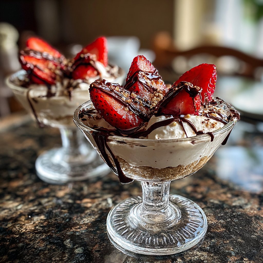 Coupes irrésistibles fraise chocolat