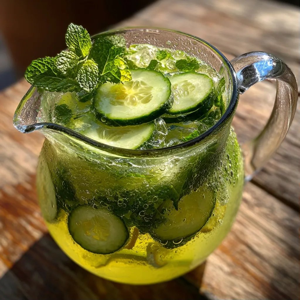Limonade concombre citron vert