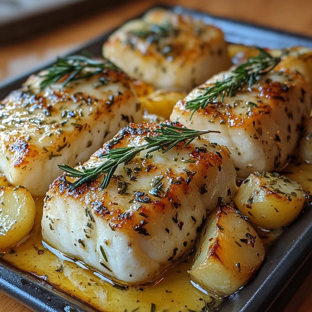 Cabillaud et Pommes de Terre à la Crème de Romarin : Une Recette Incroyable Ultime