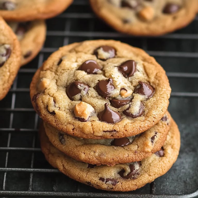 Cookies aux pépites de chocolat croustillants et moelleux