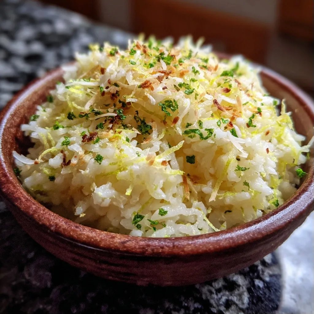 Riz coco citron vert