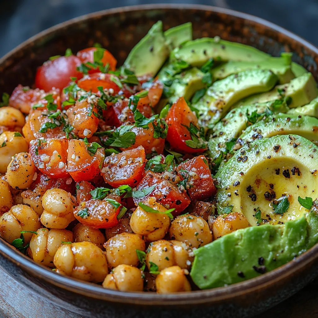 Salade de pois chiches, feta et avocat : Une Recette Incroyable Ultime