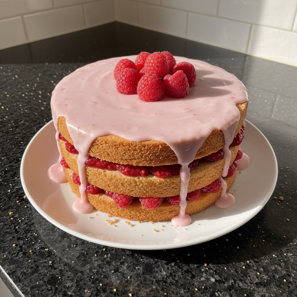 Gâteau Rose Framboise de Galentine