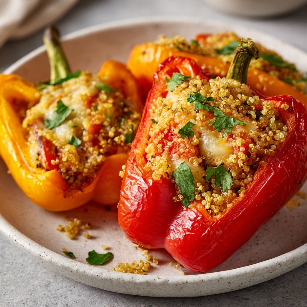 Poivrons farcis végétariens