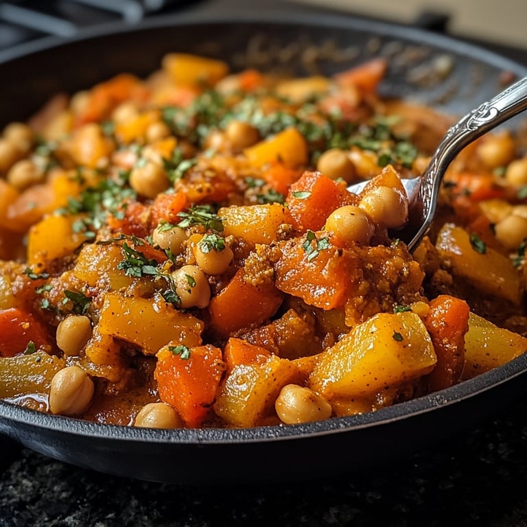 Curry de légumes aux saveurs internationales