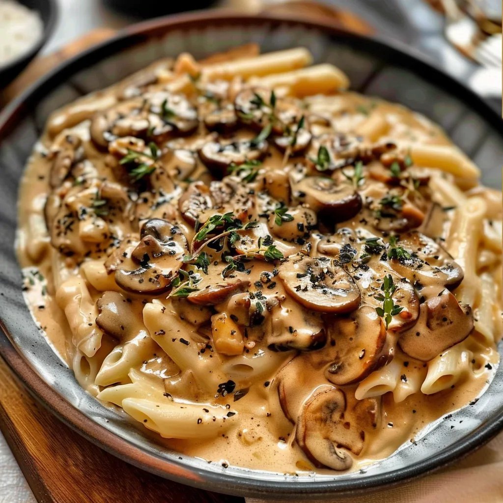 Stroganoff de Champignons & Riz Complet