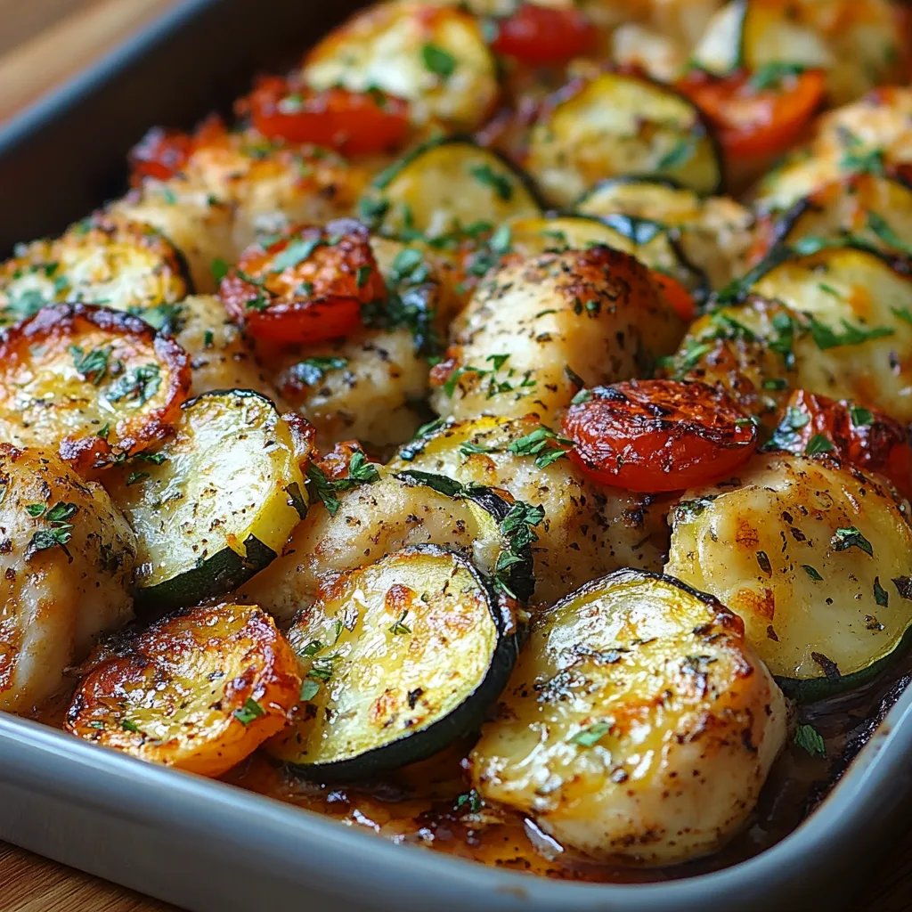 Gratin Méditerranéen de Courgettes au Poulet : Une Recette Incroyable Ultime