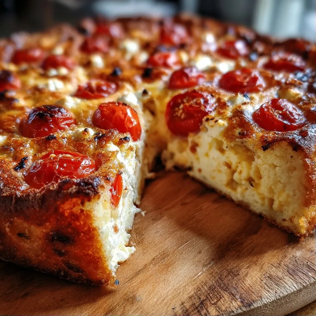 Clafoutis tomates cerises chèvre