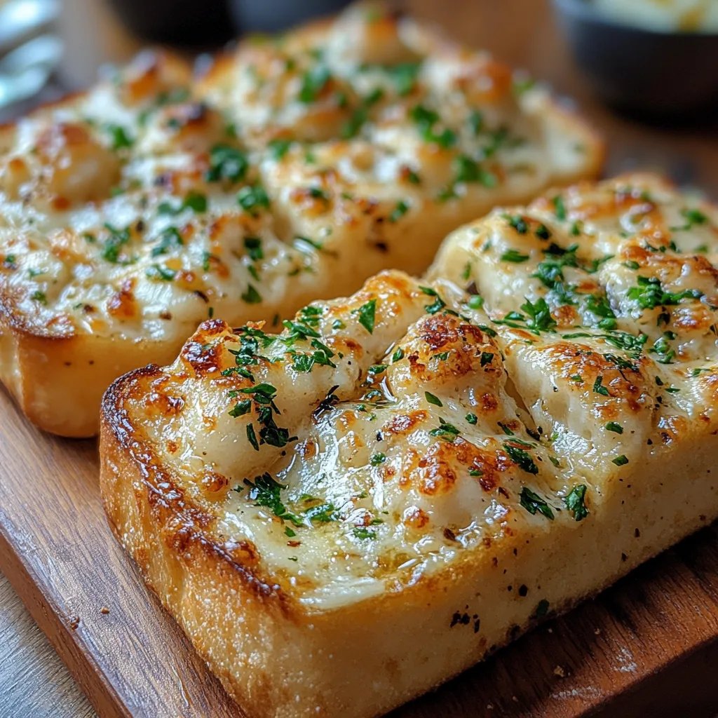 Pain à l’ail au poulet Alfredo : Une Recette Incroyable Ultime