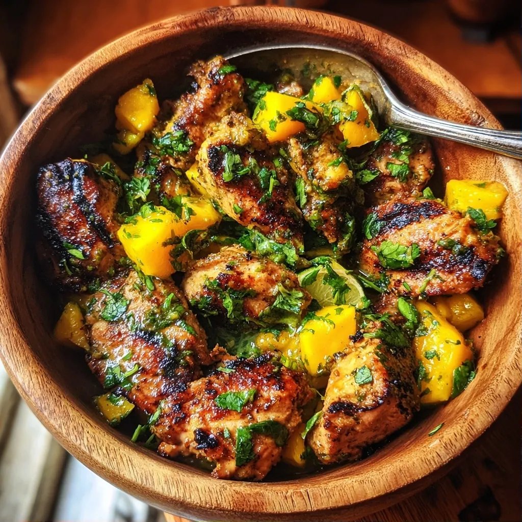 Bowl poulet grillé mangue