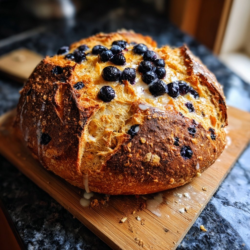 Bonheur levain myrtilles citron