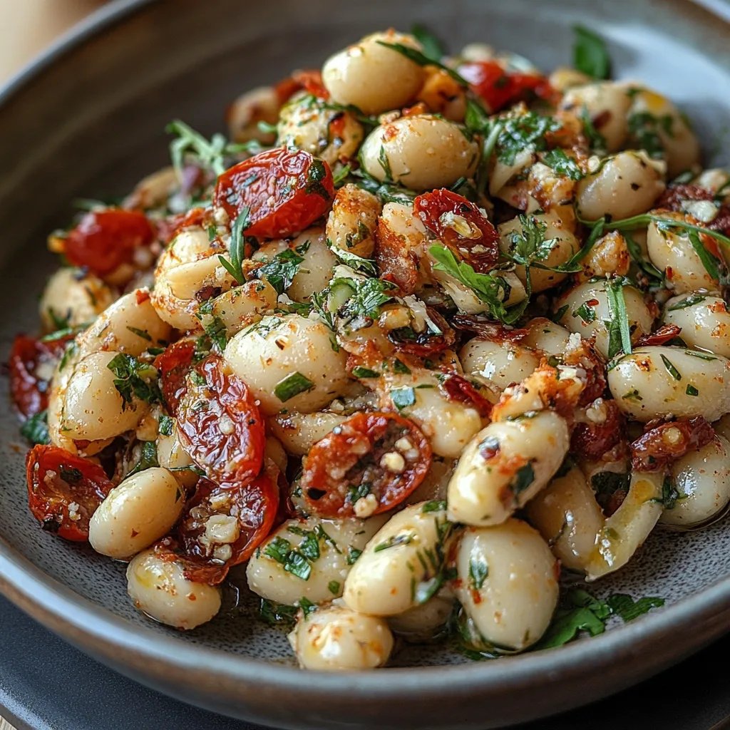 Salade de Haricots aux Tomates Séchées Marinées : Une Recette Incroyable Ultime