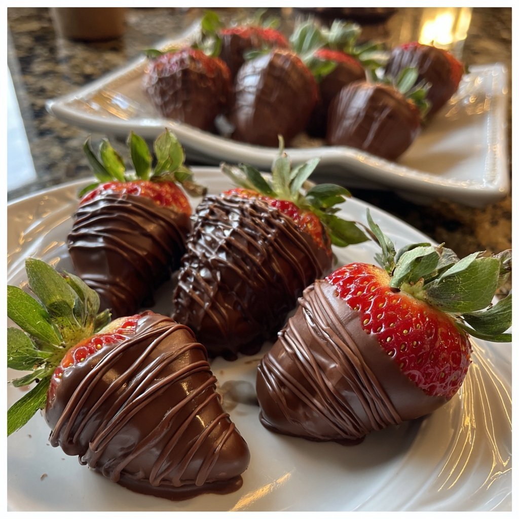 Gourmandise tropicale fraise chocolat