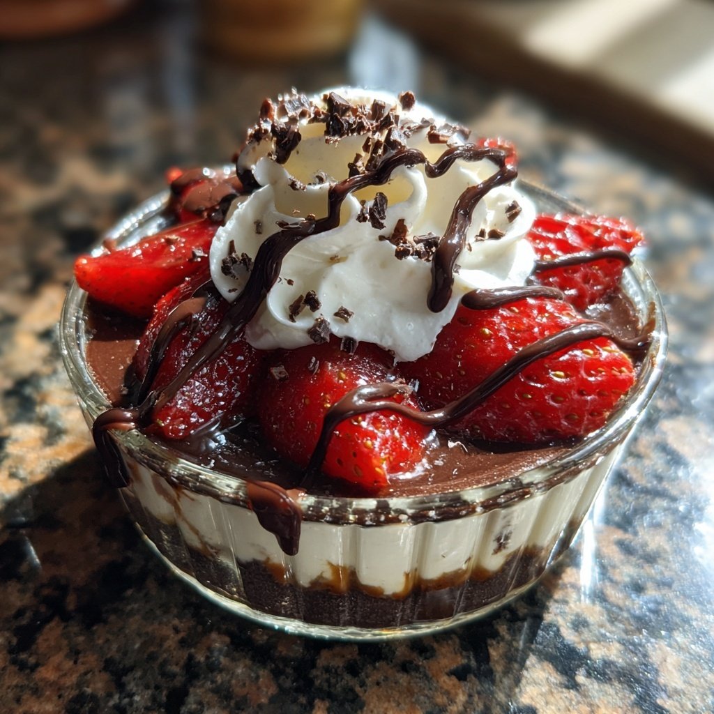 Coupes constellation fraise chocolat