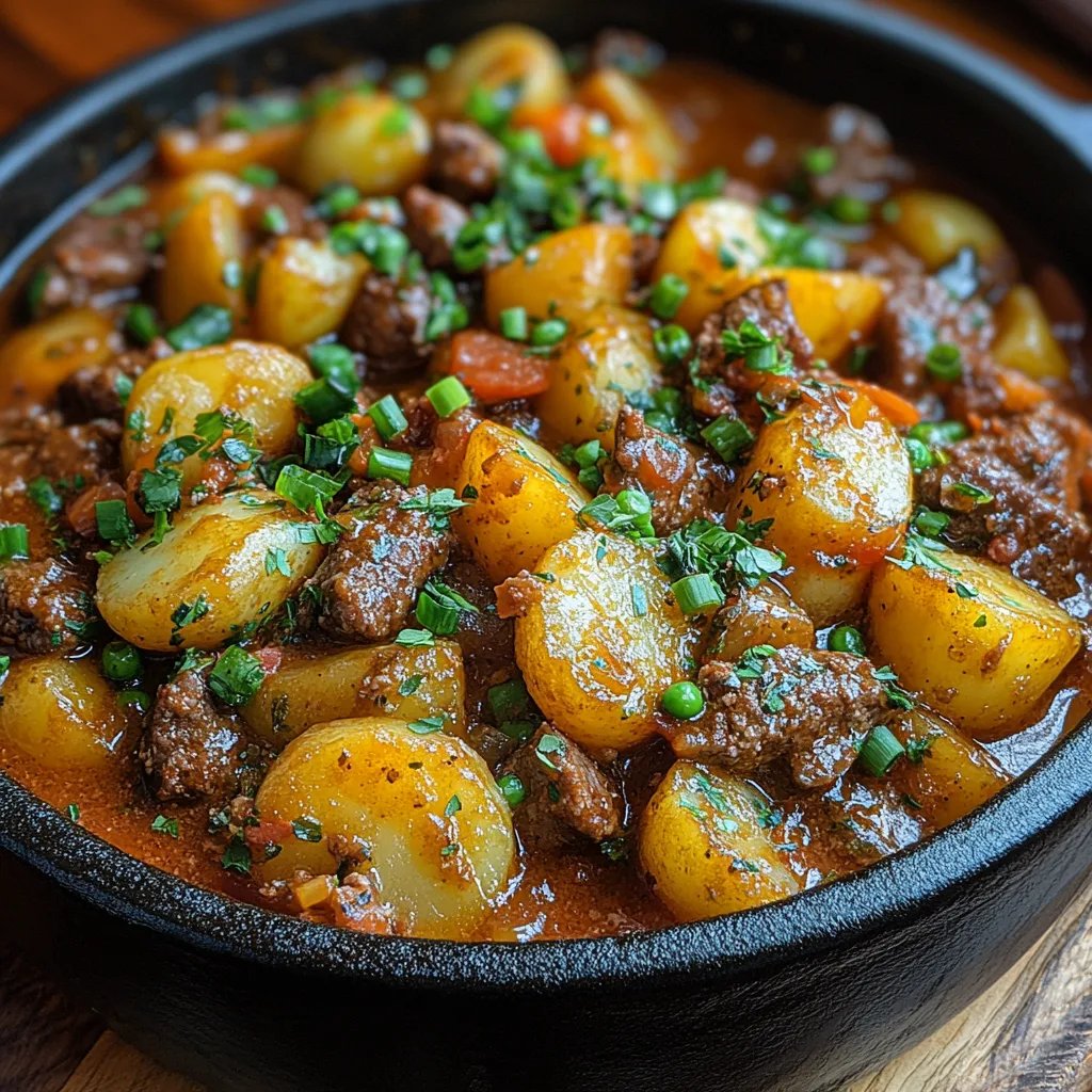 Bœuf et Pommes de Terre au Fromage en Une Seule Casserole : Une Recette Incroyable Ultime