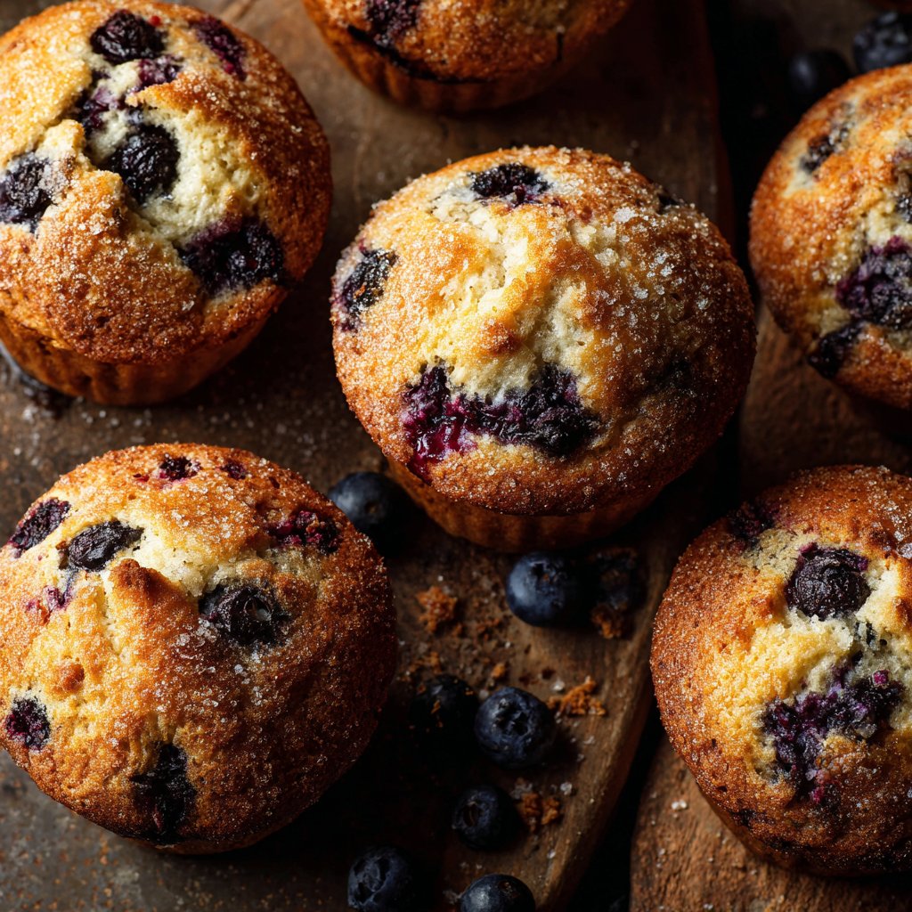 Muffins levain myrtilles d’exception