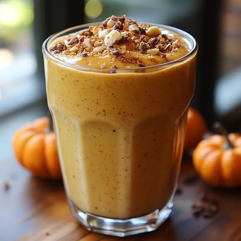 Smoothie Protéiné Tarte à la Citrouille : Une Recette Incroyable Ultime