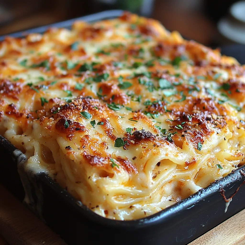 Gratin de spaghettis au poulet façon sudiste : Une Recette Incroyable Ultime