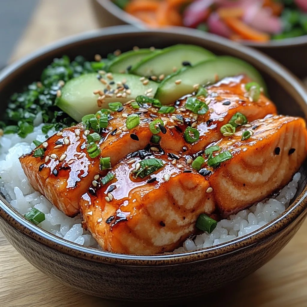Bols de saumon laqué au teriyaki : Une Recette Incroyable Ultime